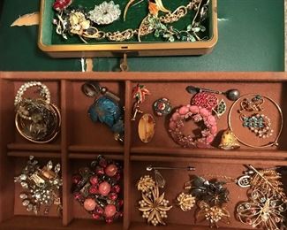 just a little bit of jewelry. No gold. 
