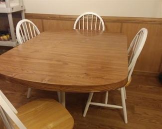 Country table with 4 chairs