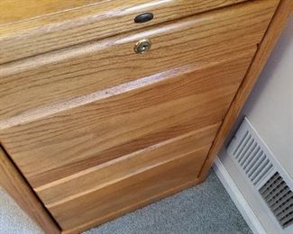 Wooden File Cabinet 20.5" W x 25.5" D x 30" T