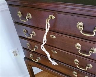 Ethan Allen Silverware Chest with locking key 21" W x13" D x 38.5" T