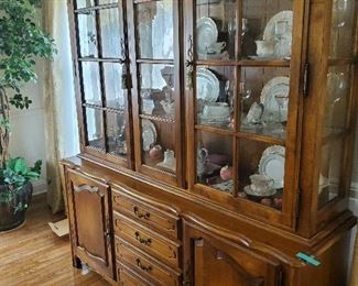 China Cabinet (without contents) by Ethan Allen  68" W x 20" D x 89" T