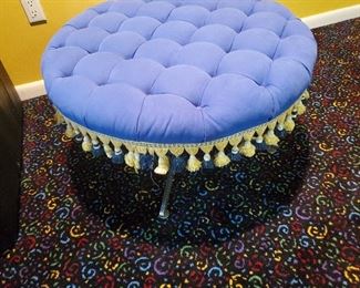 Mid Century Tufted Stool