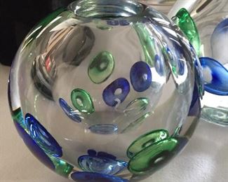 J. Svobodia signed Art Glass