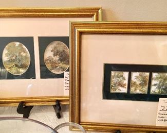 Two framing of Mary Vincent Bertrand petite Louisiana landscapes