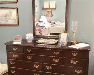 Ethan Allen cherry dresser with mirror