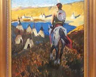 Art Oil Native American Theme