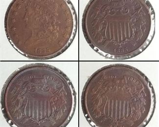 Coins Classic Head Half Cent Two Cent Front