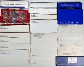Coins Proof UNC Mint Sets