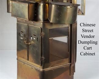Furniture Brass Dumpling Cart Cabinet