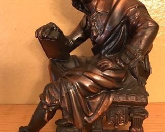 metal John Milton bookend