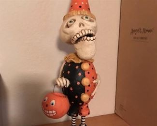 halloween skeleton clown