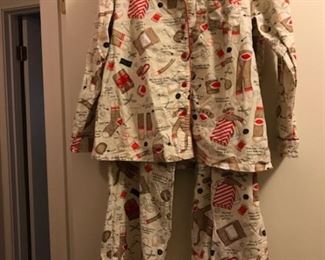 Nick & Nora (XL) flannel sock monkey pajamas