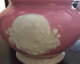 Pink Tea Set creamer  (cameo detail)