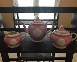Pink Cameo Tea Set
