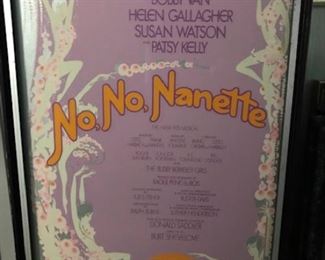 No,  No, Nanette  framed Broadway poster