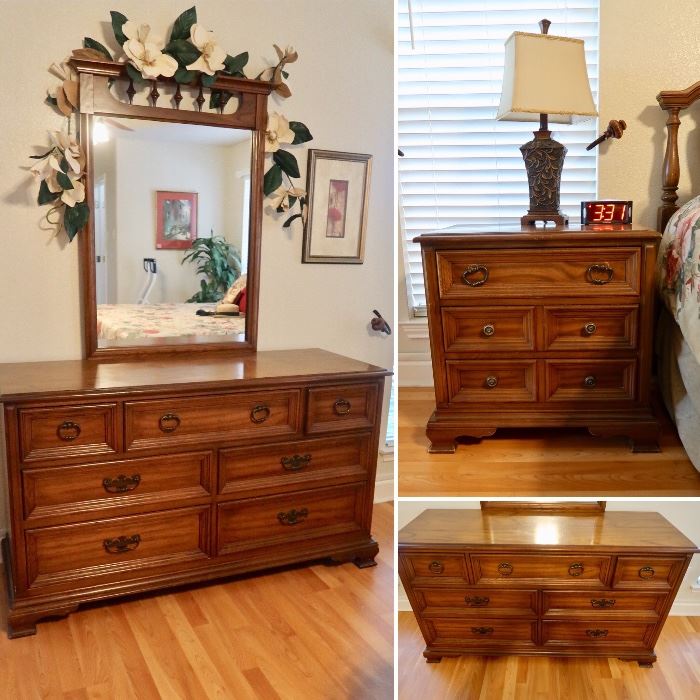 Dresser w/Mirror and End Table