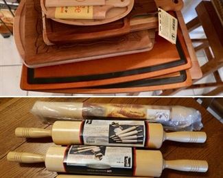 Vic Firth Rolling Pins (NEW) - Epicurean Cutting Boards - JK Adams Cutting Planks - MOST are NEW
