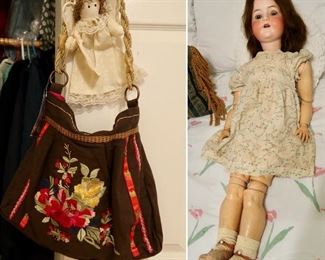 Antique Heubach Kopplesdorf Bisque Composite Doll (Needs to be re-strung)