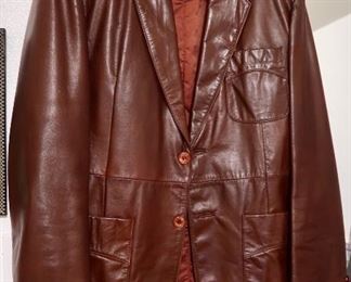 Vintage Leather Blazer