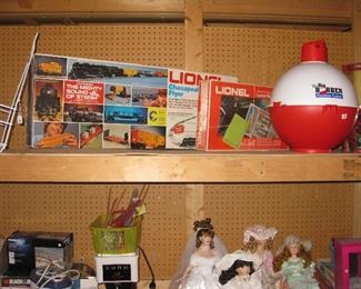 Lionel train sets, more in boxes