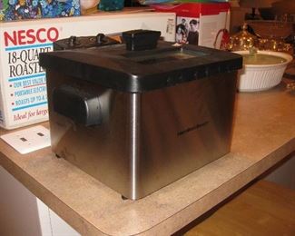 fryer used once, roaster