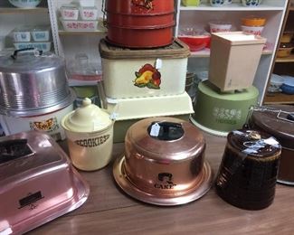 Bread boxes, to cake carriers, cookie jars
