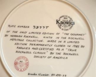 NORMAN ROCKWELL COLLECTOR PLATES