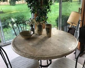 SUNROOM TABLE AND CHAIRS