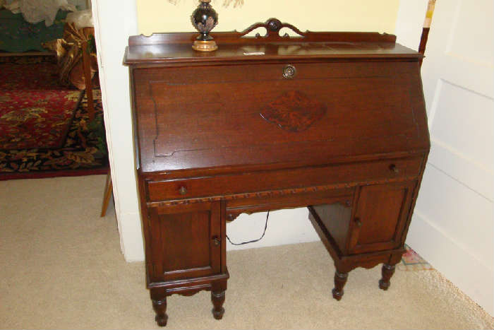 Antique slant-top desk