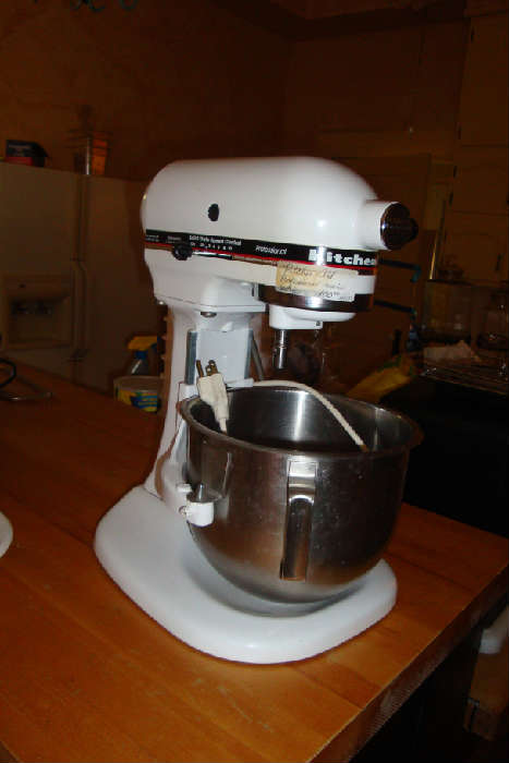 Kitchenaid mixer, needs some work.  Make use of that free time!  Or get hubby to work on it while he watches the game!  :)