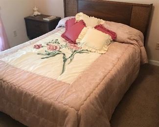 Mid century full size bed-  Can easily be converted to queen