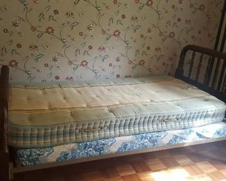 Sweet antique twin bed