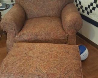 Nice chair and ottoman
