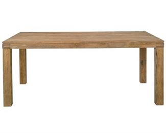 Beautiful unfinished Indian Rosewood statement dining table and 4 chairs. Dining table sits 10 comfortably. This beautiful dining table combines rustic natural materials with a clean contemporary shape. Square-cut and stylish it belongs at the heart of your home.

Made from solid Indian Rose wood with an untreated finish, the natural beauty of the wood makes each piece truly unique with its distinctive grain. It comes with 4 complete chairs. plus 4 you can have for free Smoke and pet free home.

From John Lewis (upscale British Department Store). L 87", W 39.5, H 30". https://www.johnlewis.com/john-lewis-batamba-8-s…/p230962789