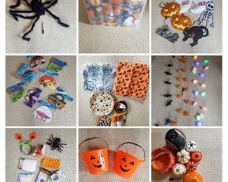 Huge hamper of halloween party supplies, this is just a small selection of the decorations.