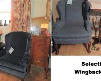 wing back chair sets