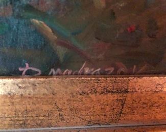 very legible signature on the painting. You will have to come see it yourself to concur how legible this signature is