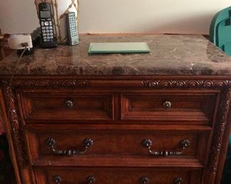 marble top end table