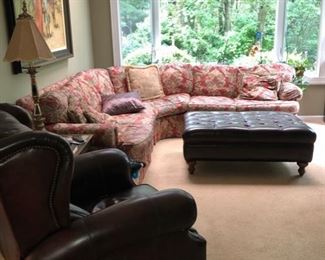 Living room furniture & ottoman 