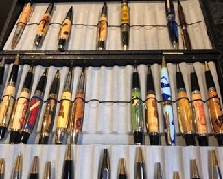 Hand crafted wood pen collection 