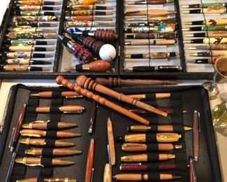 Handcrafted wood pens
