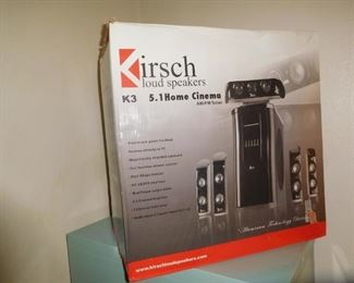 Brand new Kirsch home cinema system