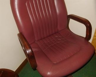 1960s leather office chair