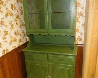 Antique chestnut cupboard painted
