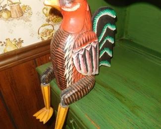 Wooden flexible rooster