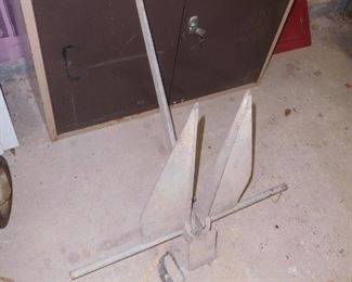Large boat anchor