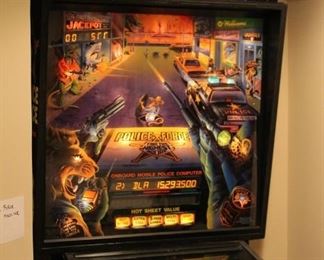 Vintage Police Force pinball game by Williams