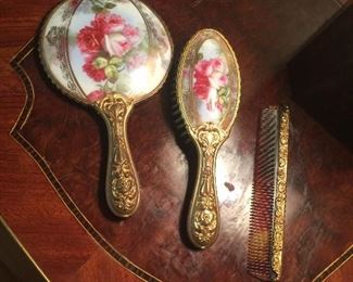 This brush and mirror set is from 1904.  Per the owner was also signed.