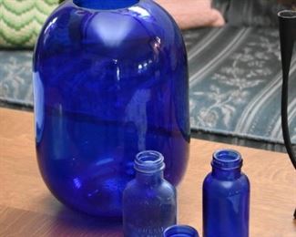 Cobalt Blue Glass (Vases, Bottles, Etc.)