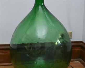 Large Glass Demijohn Bottle